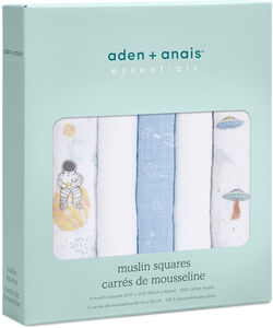 Aden + Anais™ Essentials Musselindecke 5er-Pack, Space Explorers