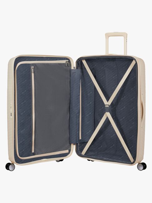 American Tourister Soundbox Spinner Koffer 97-110L, Coconut Sand