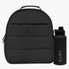 Heys The Puffer Rucksack 13L & Edelstahl-Trinkflasche 946 ml, Black