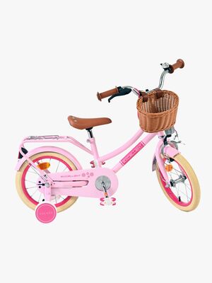 Volare Excellent Fahrrad mit Korb 14 Zoll, Rosa