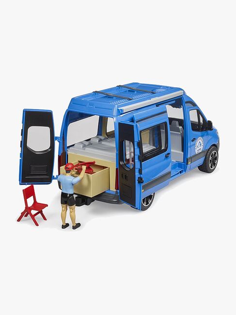 Bruder MB Sprinter Camper mit Zubehörteile