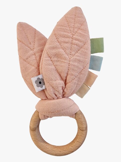 Summerville Organic Aktivitätsspielzeug Raschelndes Blatt, Peachy