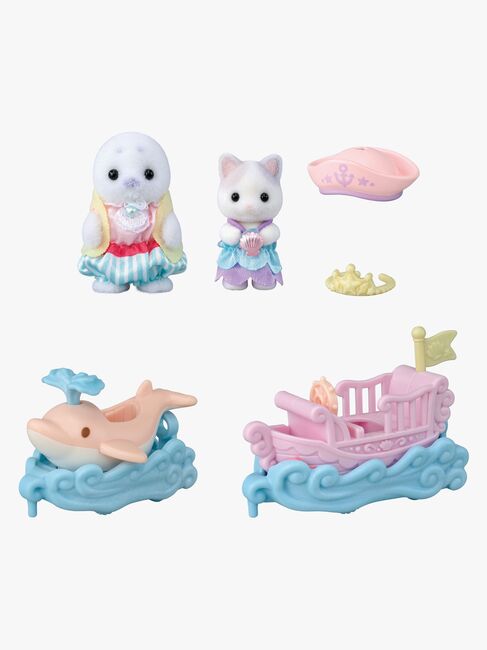 Sylvanian Families Spielset Freizeitpark Boot & Wagen
