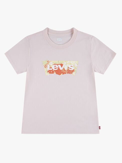 Levi's LVG Strawberry SS Batwing T-Shirt, Crystal Pink