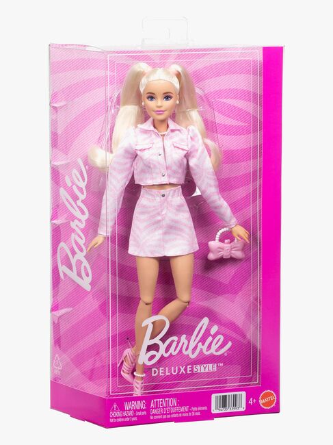 Barbie Deluxe Style Puppe mit Jeansjacke & Rock