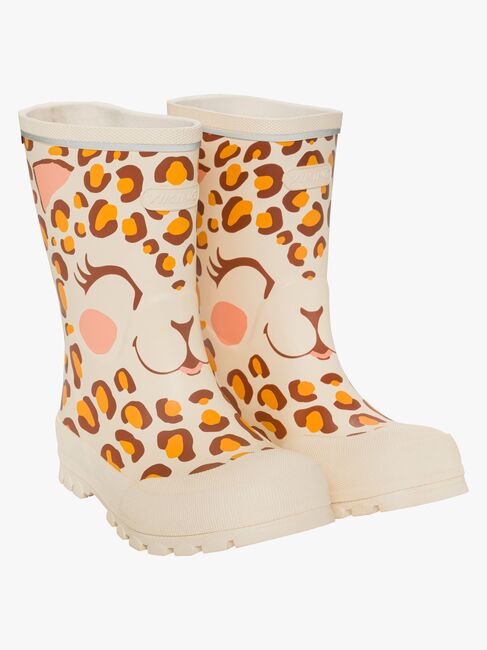 Viking Jolly Print Gummistiefel, Cream