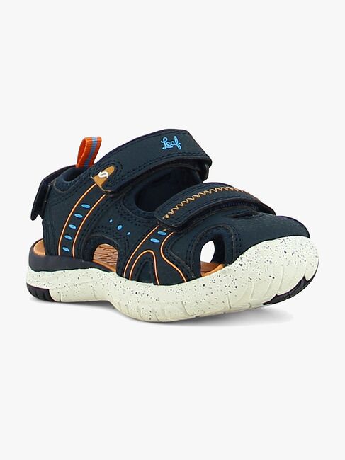 Leaf Ljungby Sandalen, Navy/Orange
