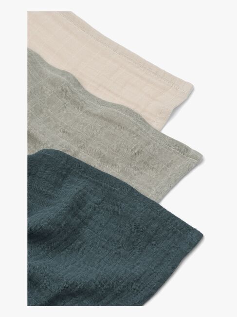 LIEWOOD Lewis Musselintuch 3er-Pack, Dove Blue