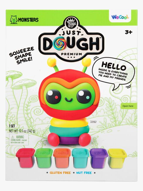 Just Dough Modelliermasse Außerirdische 57 g, 6er-Pack