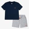 Levi's LVB Batwing T-Shirt & Knit Short Set, Dress Blue