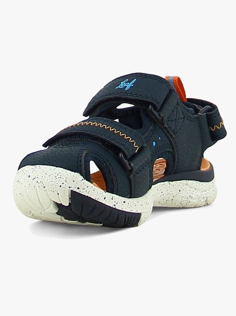 Leaf Ljungby Sandalen, Navy/Orange