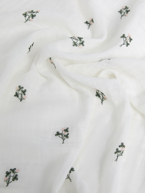 Alice & Fox ADORA Decke 70x130 cm, Weiß