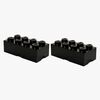 LEGO Aufbewahrung Paket Groß 2er-Pack, Schwarz