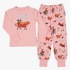 Geggamoja Zweiteiliger Pyjama Mama Muh, Rosa