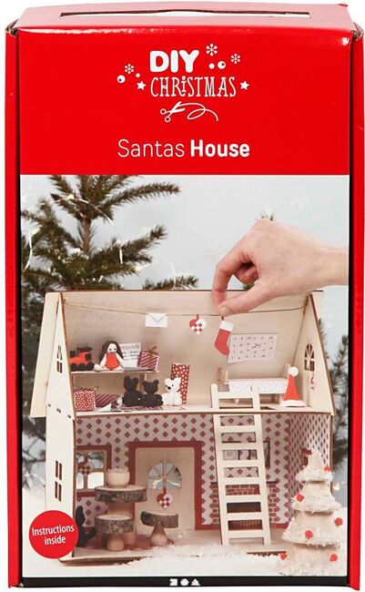 Creativ Company Bastelset Haus des Weihnachtsmannes