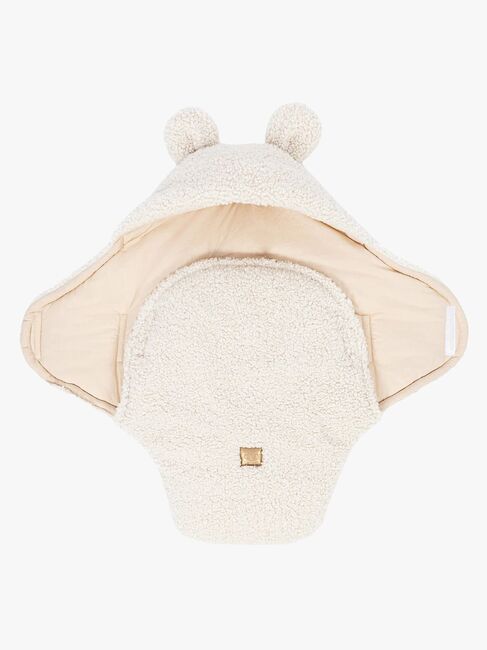 MeowBaby Bearly Pucktuch mit Bärenohren, Cream