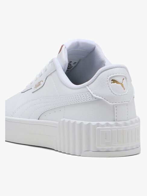 Puma Carina 3.0 Jr Sneaker, White/Gold