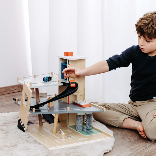 Small Foot Parkgarage mit Zwei Autos