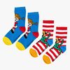 Pippi Langstrumpf X Martinex Pippi Socken 2er-Pack, Blau/Rot