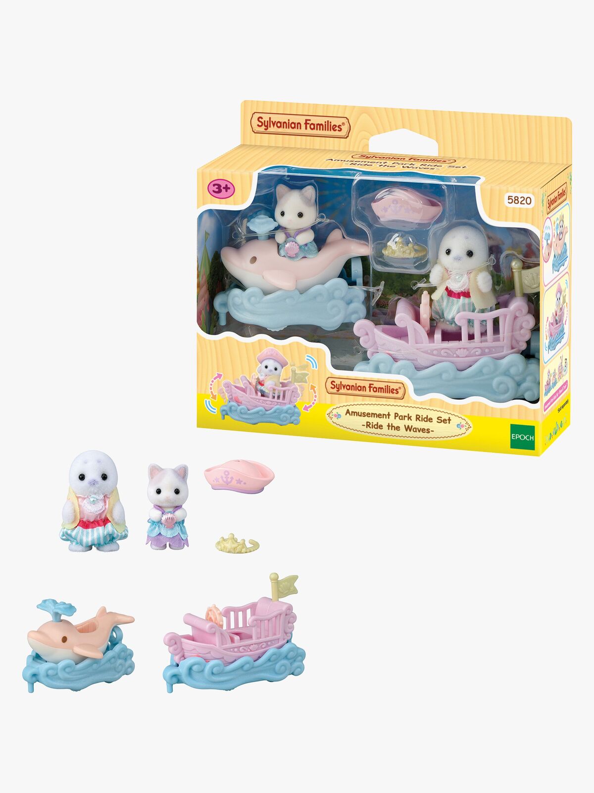 Sylvanian Families Spielset Freizeitpark Boot & Wagen