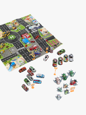 Alex's Garage Aufbewahrungsbehälter mit 25 Rückziehautos