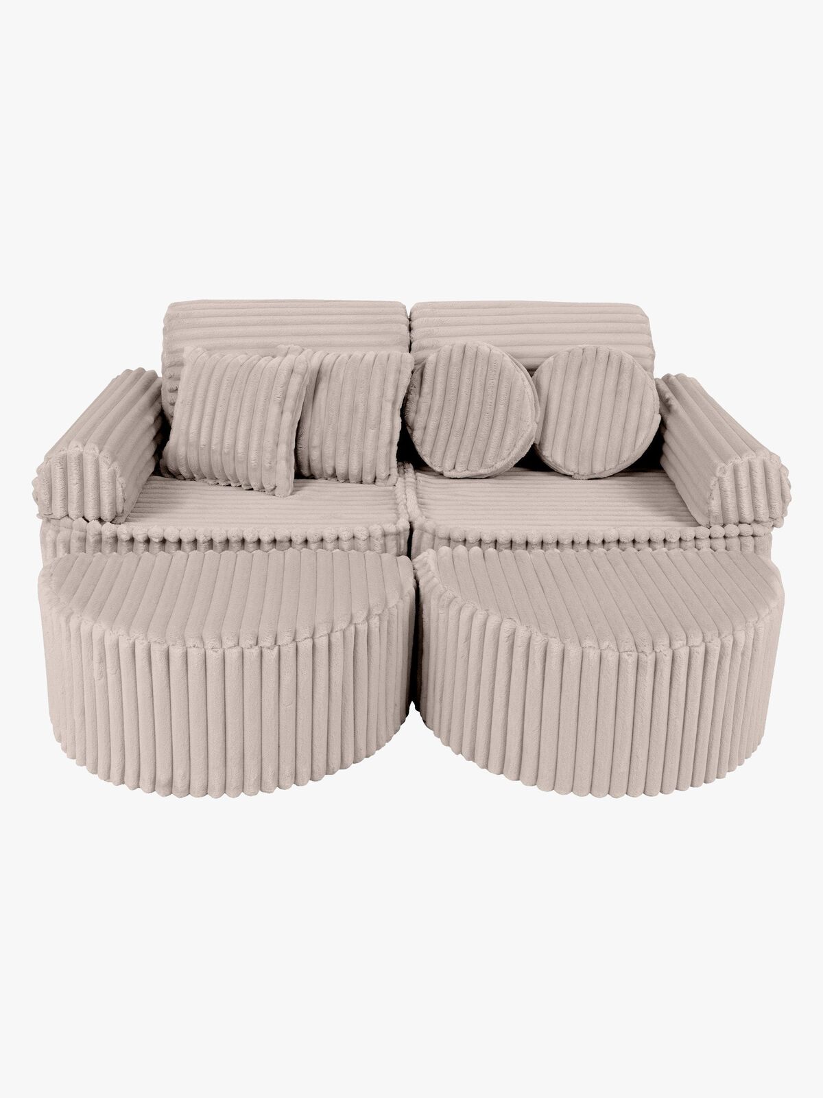 MeowBaby Churros Sofa Max, Pebble Beige