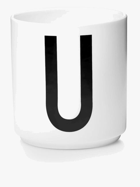 Design Letters Becher Keramik U, Weiß