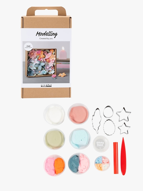 Creativ Company Kreativset DIY Modelliermasse Blumen