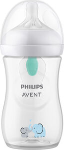 Philips Avent Natural Response Babyflasche 260 ml, Airfree, Elefant Deco