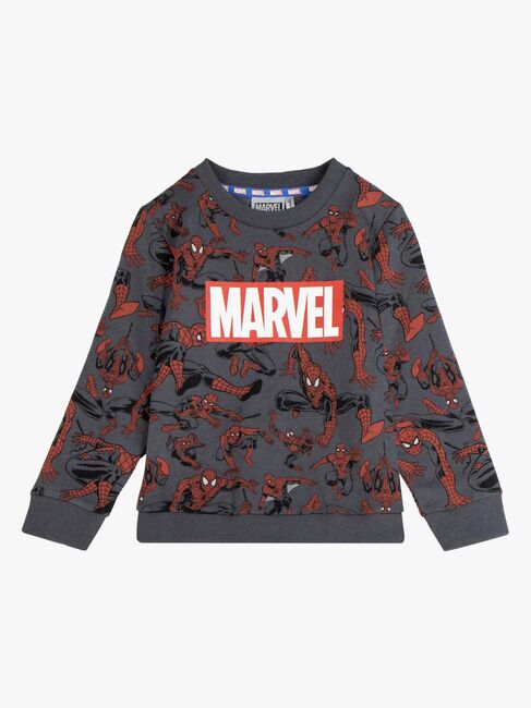 Marvel Spider-Man Pullover, Grau/Rot