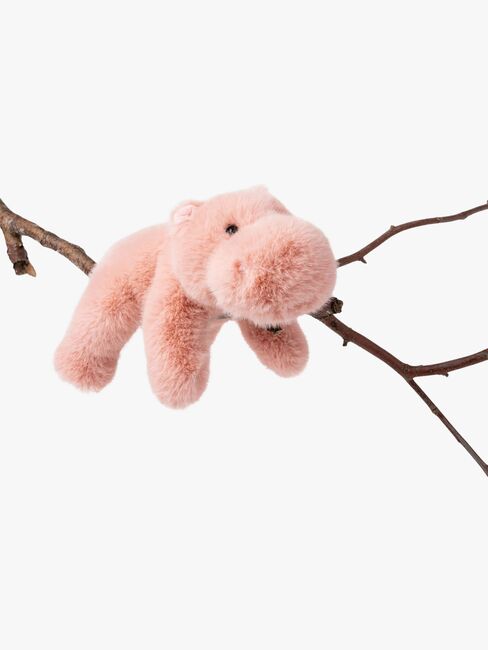 Teddykompaniet Plüschspielzeug Liegendes Nilpferd 30 cm, Rosa