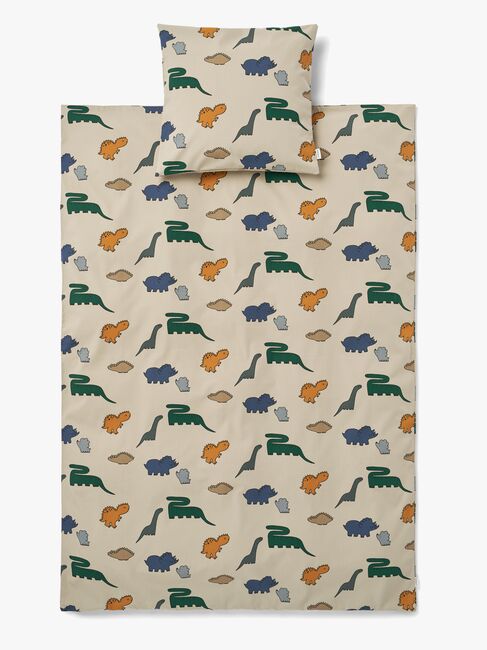 LIEWOOD Carmen Bettwäsche 70x100 Babybett, Dinosaurs/Mist