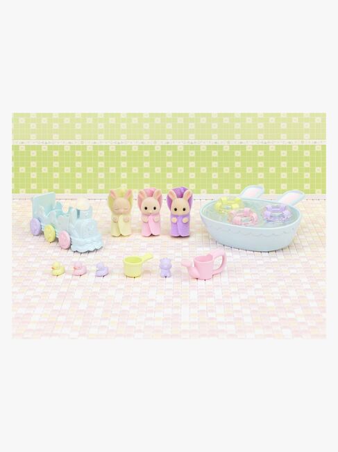 Sylvanian Families Puppenhauszubehör Triplets Baby Bathtime Set