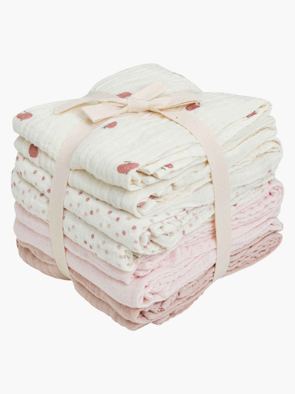Pippi Musselintuch 8er-Pack, Rose Dust