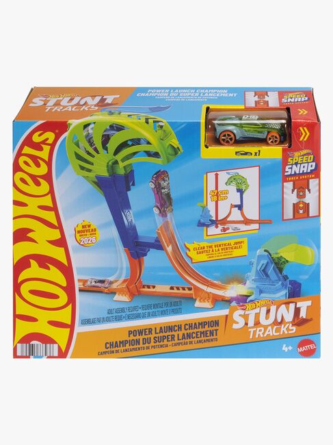 Hot Wheels Stunt Tracks Autorennbahn Power Launch Champion