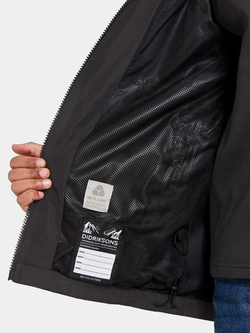 Didriksons Piko Outdoorjacke, Schwarz