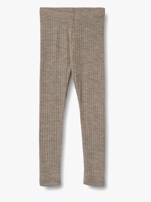 Wheat Agi Leggings Merinowolle, Khaki Melange