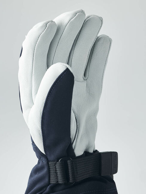 Hestra Army Leather Heli JR Ski Handschuhe, Marin
