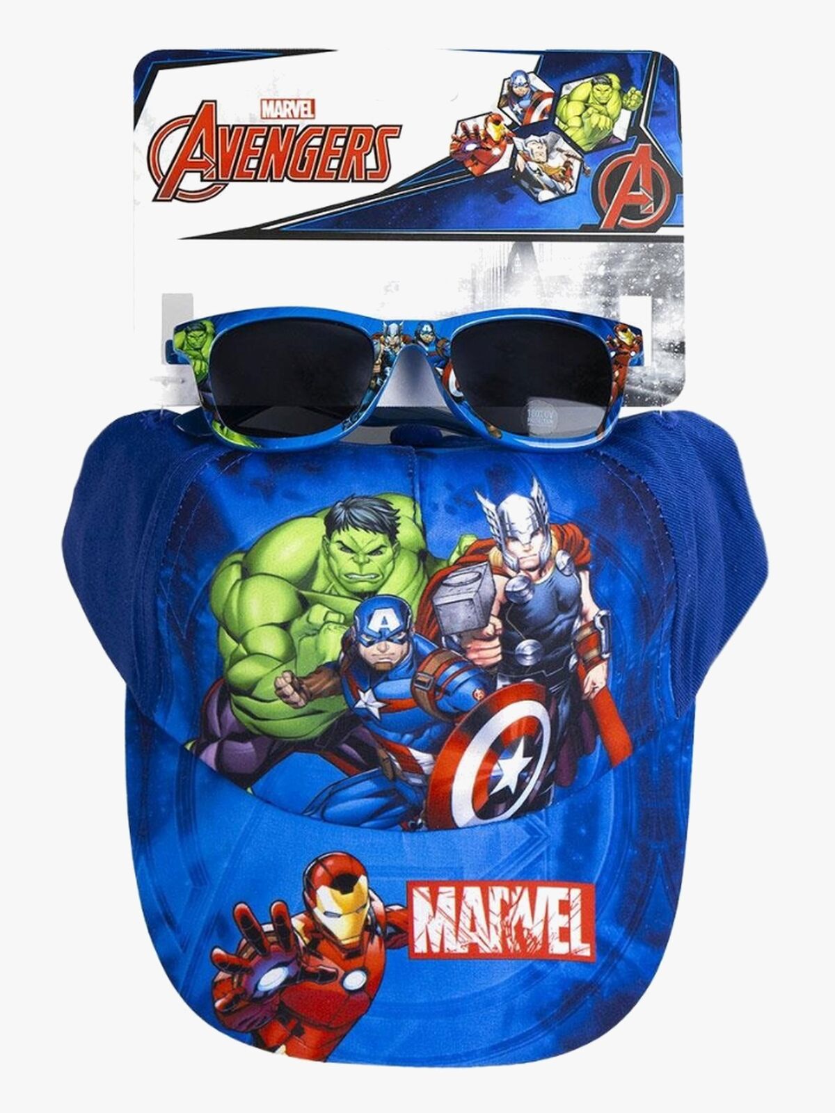 Marvel Avengers Kappe & Sonnenbrille, Blau