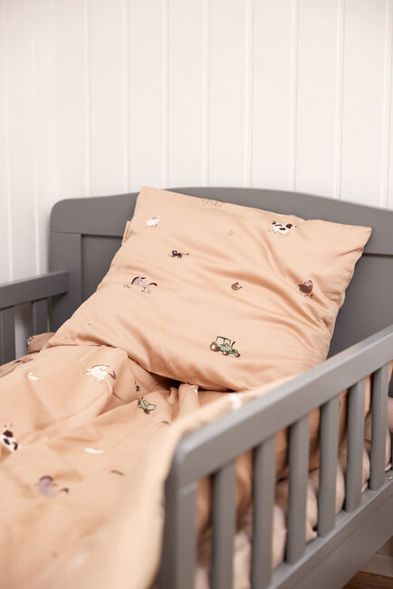 FILIBABBA GOTS-zertifizierte Bettwäsche 100 x 70 cm Babybett, Magic Farm
