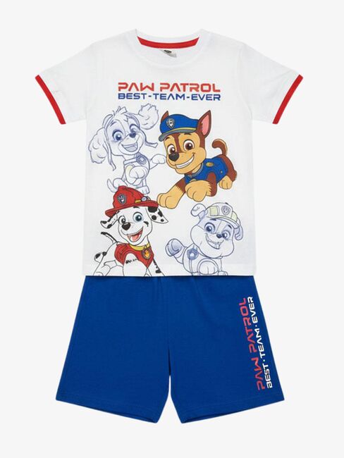 Paw Patrol T-Shirt Und Shorts Set, Weiß