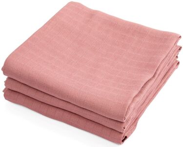 Sebra Musselindecke 3er-Pack, Blossom Pink