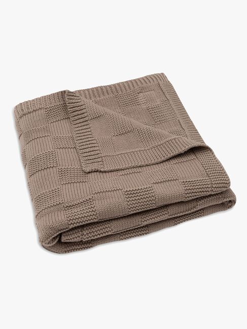 Jollein Decke 75x100 cm Box Knit, Milky Coffee