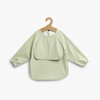 Beemoo CARE Bib Langärmliges Lätzchen, Soft Green