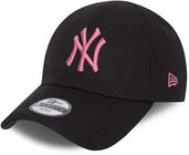 New Era NYY League Essential 9Forty Kappe, Black Pink Lemonade
