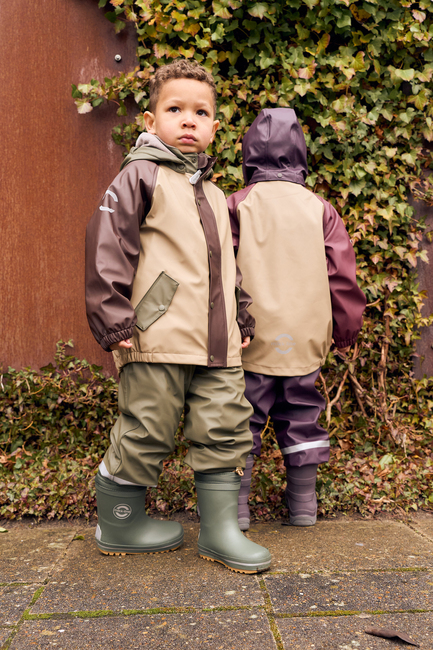 Mikk-Line Gefüttertes Regenset Mit Hosenträgern, Dusty Olive 33183-DustyOlive-4548_2.jpg