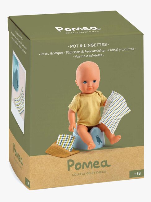 Djeco Puppenzubehör Töpfchen & Stoffservietten für Puppe
