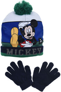 Disney Micky Maus Mütze und Handschuhe, Navy