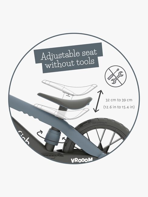 Chillafish BMXie Vroom Laufrad, Anthrazitgrau