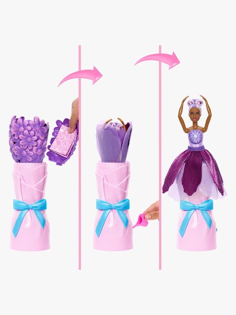 Barbie Petal Pop Flower Surprise Puppe Gänseblümchen, Lila